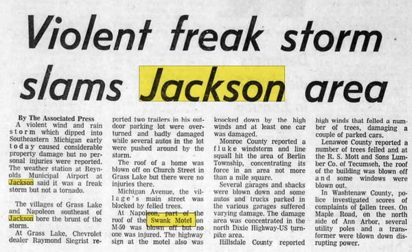 Swank Motel (Golfview Apartments, Swank Apartments) - Nov 1971 Article On Storm Damage (newer photo)